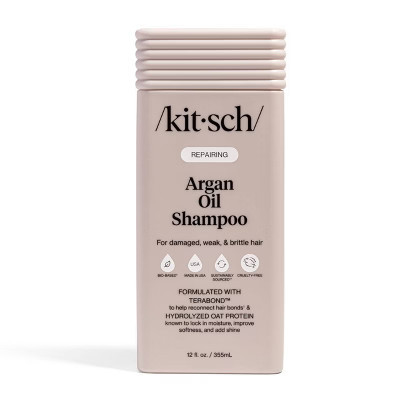 Kitsch Repairing Argan Oil Shampoo - 12 fl oz: Damage Repair, Paraben-Free, Fine and Dry Hair, Liquid Form | Target