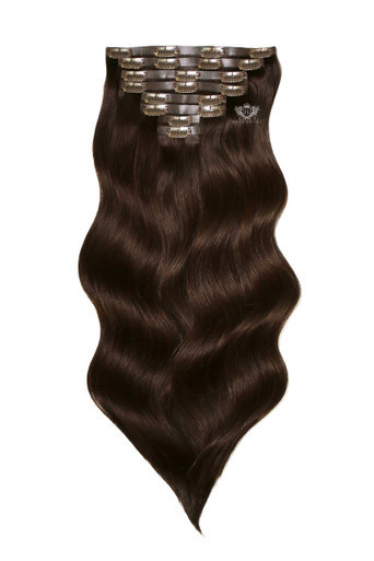 Cocoa - Deluxe 20" Silk Seamless Clip In Human Hair Extensions 200g | Foxy Locks