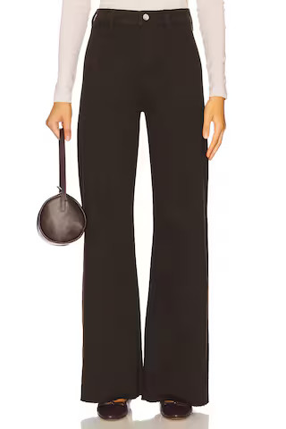 PISTOLA Penny High Rise Wide Leg Crop Jeans in Mocha from Revolve.com | Revolve Clothing (Global)