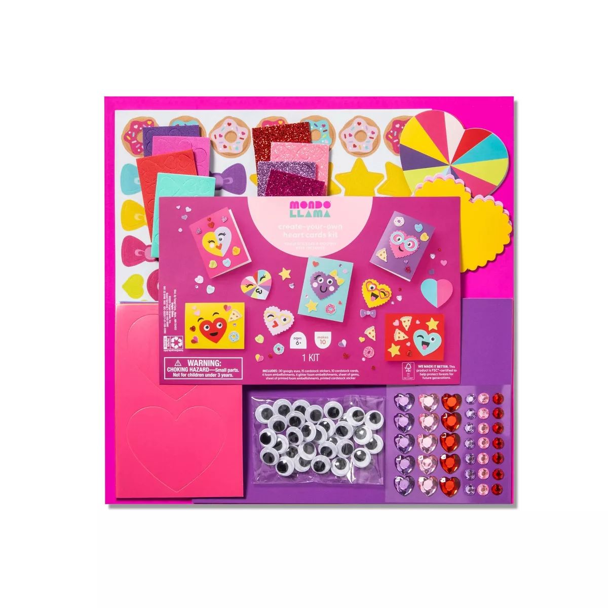 Create-Your-Own Valentine's Day Paper Character Platter Kit - Mondo Llama™ | Target