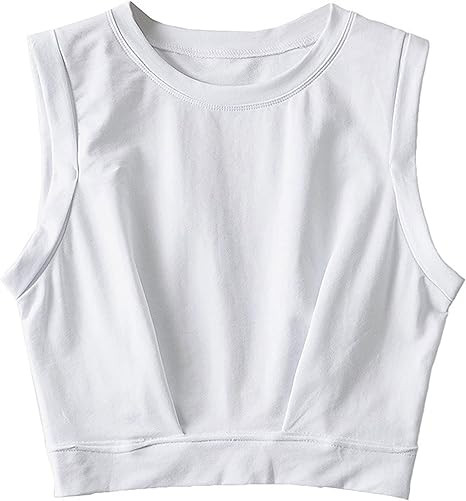 Bianstore Womens Cute Crop Top Sleeveless Athletic Shirts Summer Cropped Workout Tops | Amazon (US)