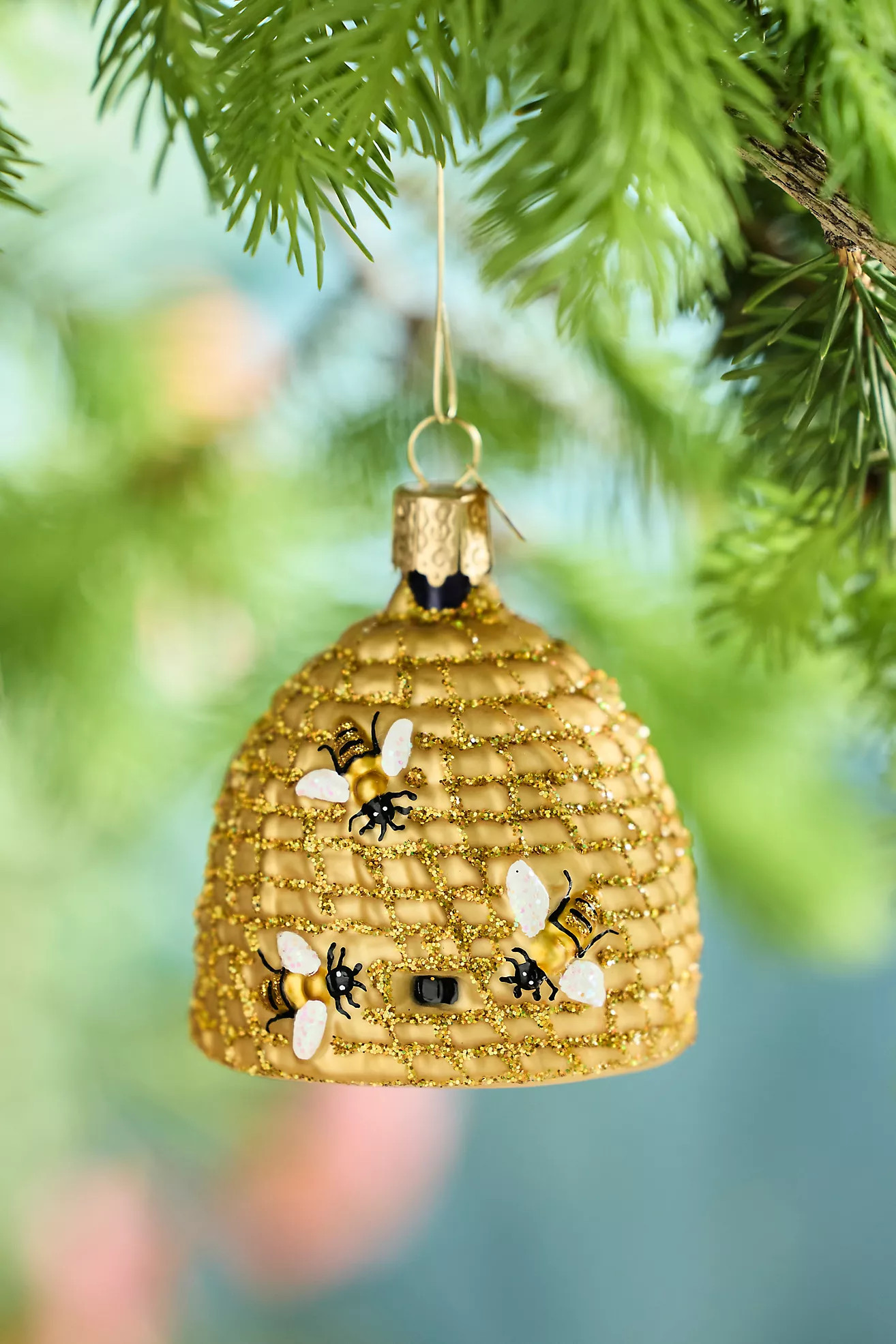Terrain Beehive Glass Ornament | Anthropologie (US)