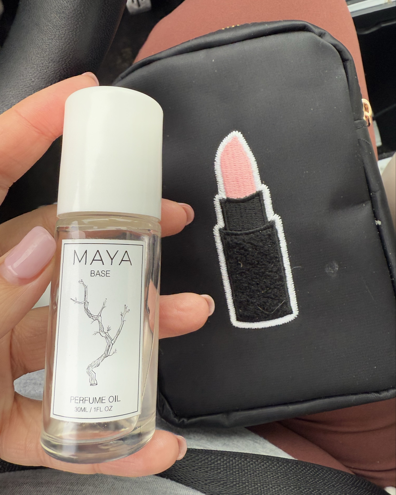 I love this mini bag! It's the perfect size to fit a lot but still small enough to transfer between totes and purses! 

Swipe to see what all fits! 
- Maya Fragrances
- Be Kool Migraine mini roll on (like a mini biofreeze
- Sudafed (always the pharmacy kind)
- dental brushes - love these they get everything!!!
- small pill organizer - great for travel
- Clipa bag holder - opens up to hold your bag at a table 
- loops earplugs - a must if you're sensitive to sound
- cherry lip balms
- emergency tampons 

#LTKItBag