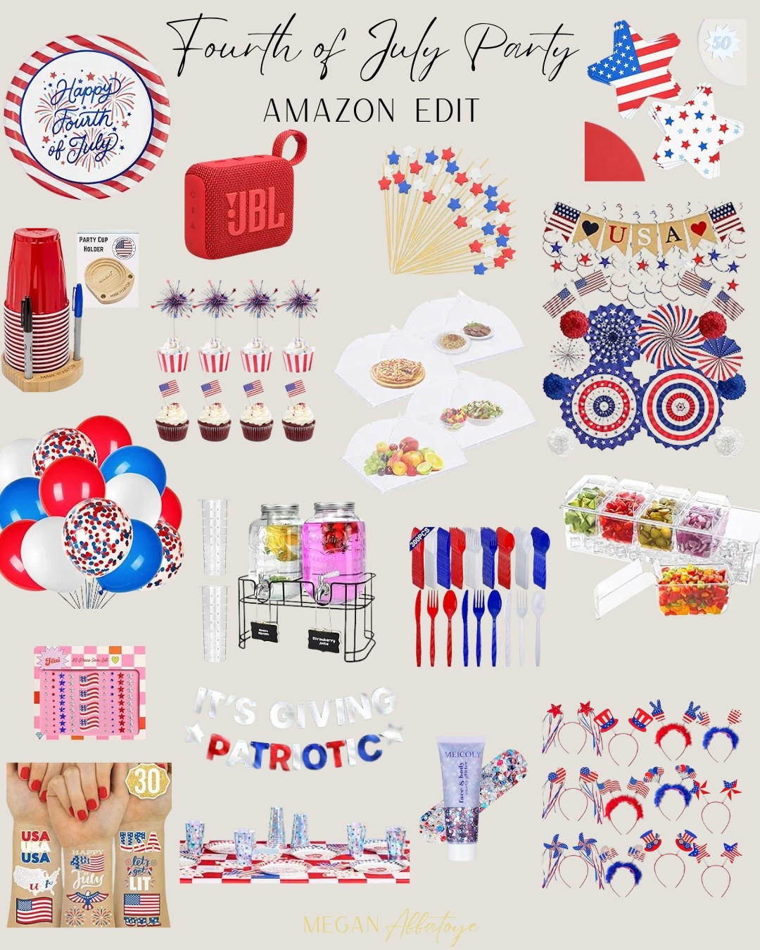 Fourth of July is coming up! Get ready for the celebration with the perfect decorations/supplies from Amazon 🤍💙♥️ 

#LTKParties #LTKHome #LTKSummerEdit