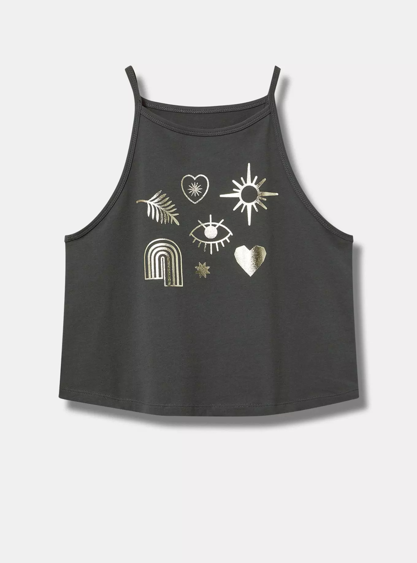 Symbols Foxy High Neck Crop Tank | Torrid (US & Canada)