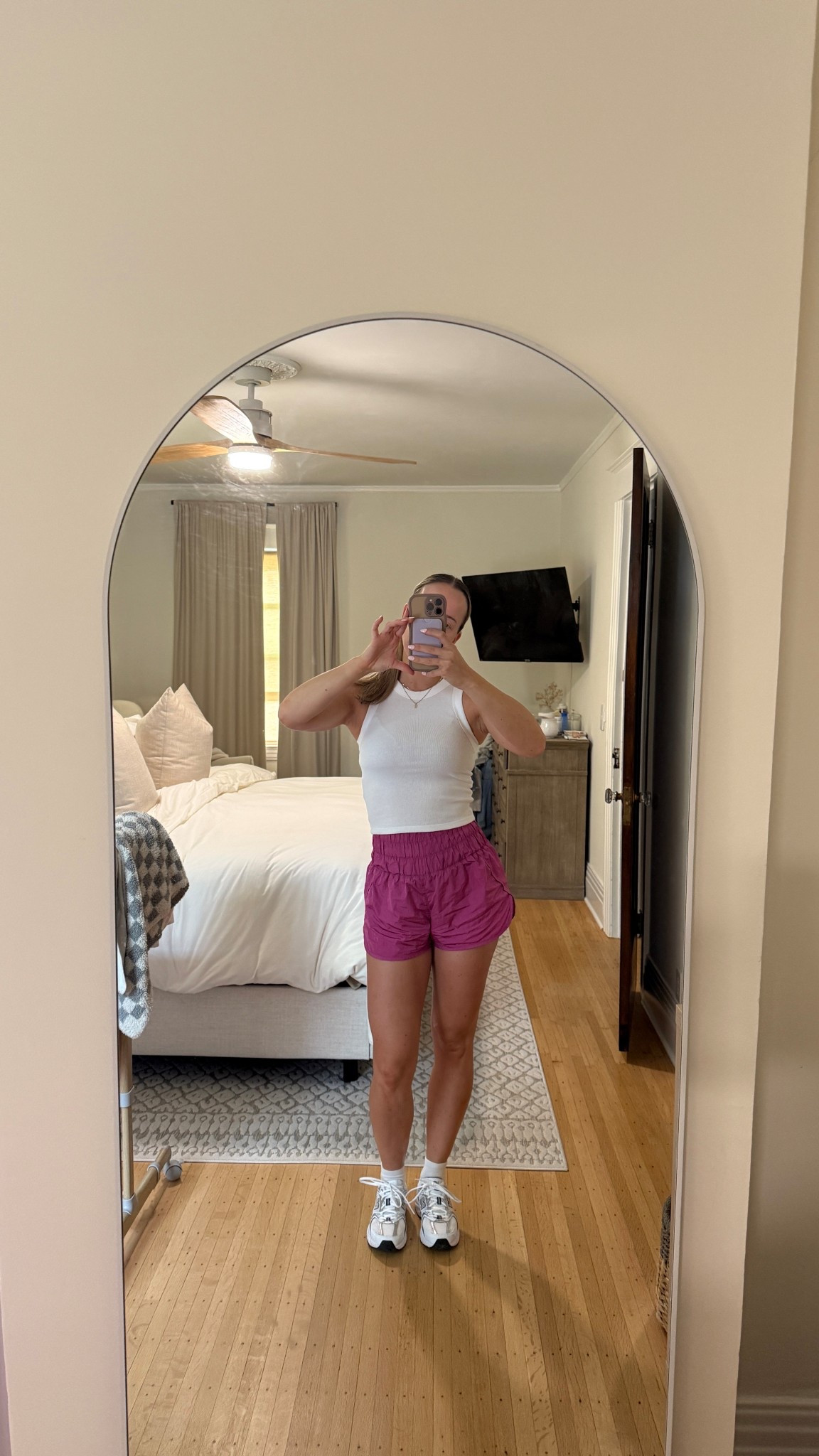 New favorite tank, old favorite shorts for postpartum (suck you in so good) & new favorite shoes 

#LTKActive #LTKShoeCrush #LTKSummerEdit