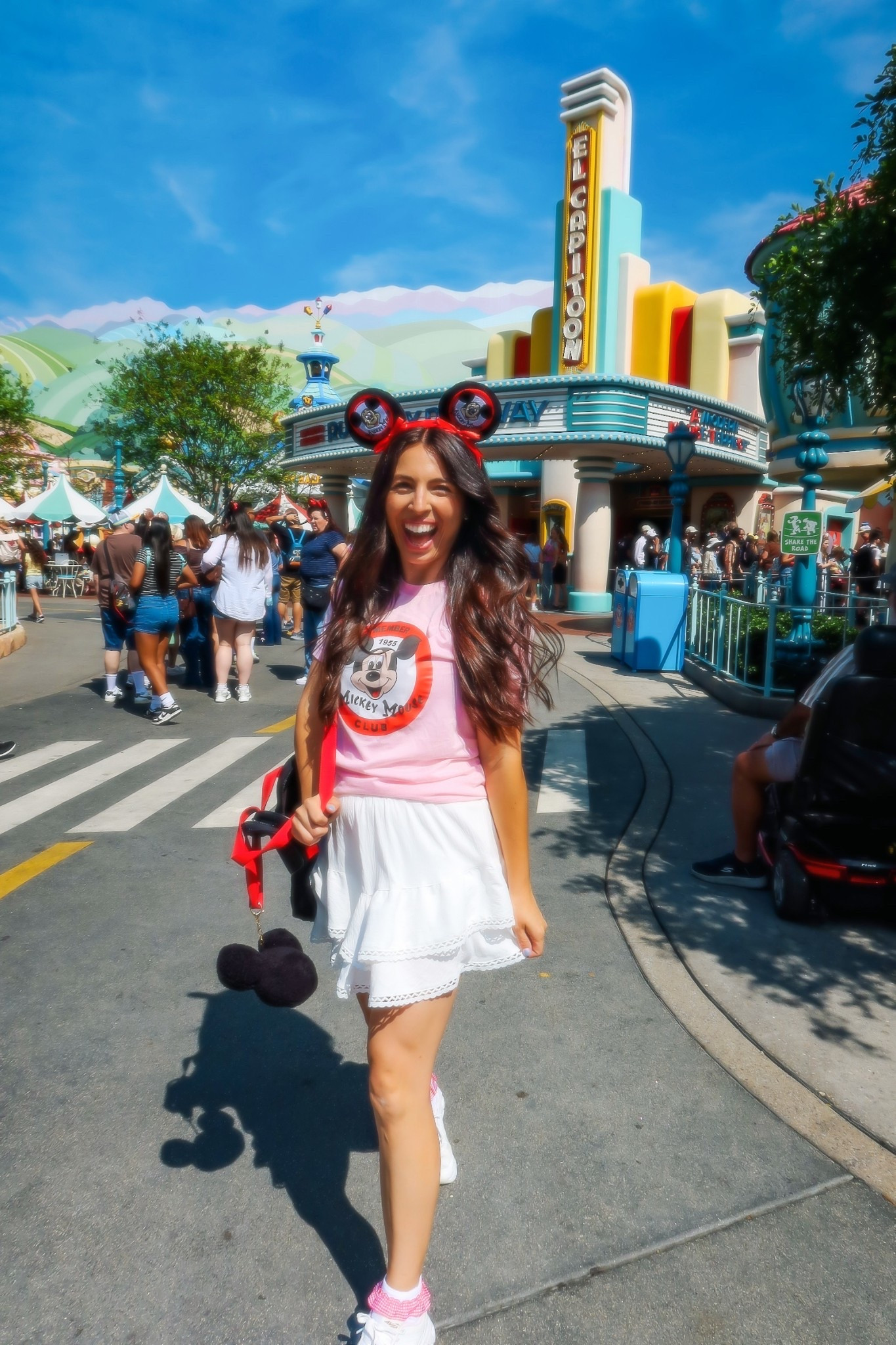 A Mickey Mouse Club Disneyland Outfit❤️✨ I’m obsessed with these ears, so I had to make a whole outfit out of them! 

Disneyland ootd, Disney style, disneyland outfit, Disney Minnie ears 

#LTKTravel