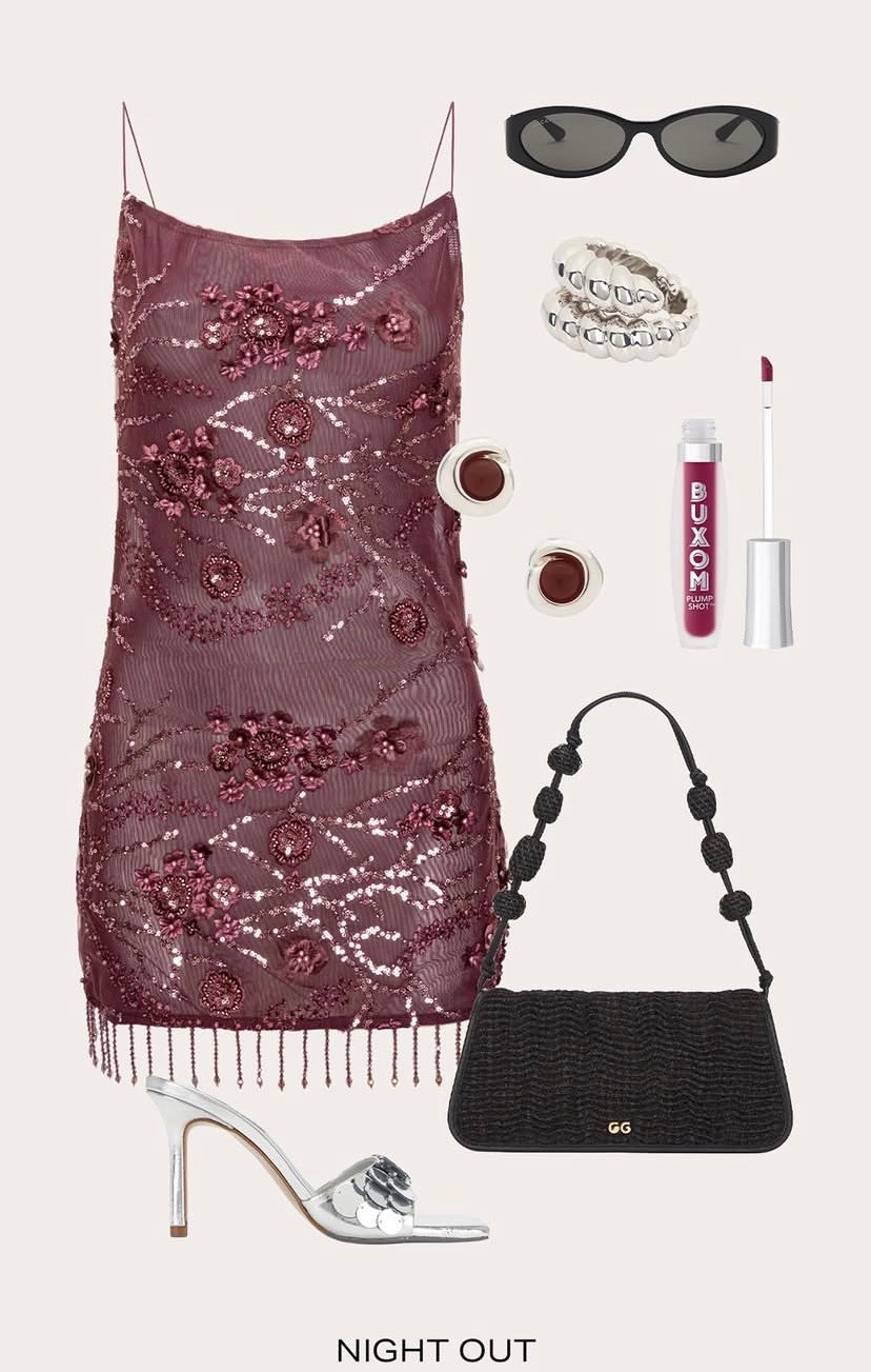 Night out 🪩

#outfit #datenight #dress #heels #bag jewelry bracelet sunglasses earrings dupe Amazon revolve silver 

#LTKFestival #LTKootd #LTKOver40