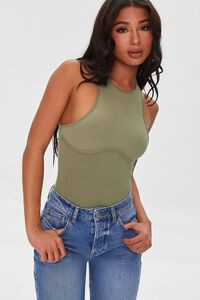 Ribbed Tank Bodysuit | Forever 21 | Forever 21 (US)