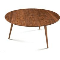Solid Walnut Circular Round Mid Century Modern Coffee Table | Etsy (US)