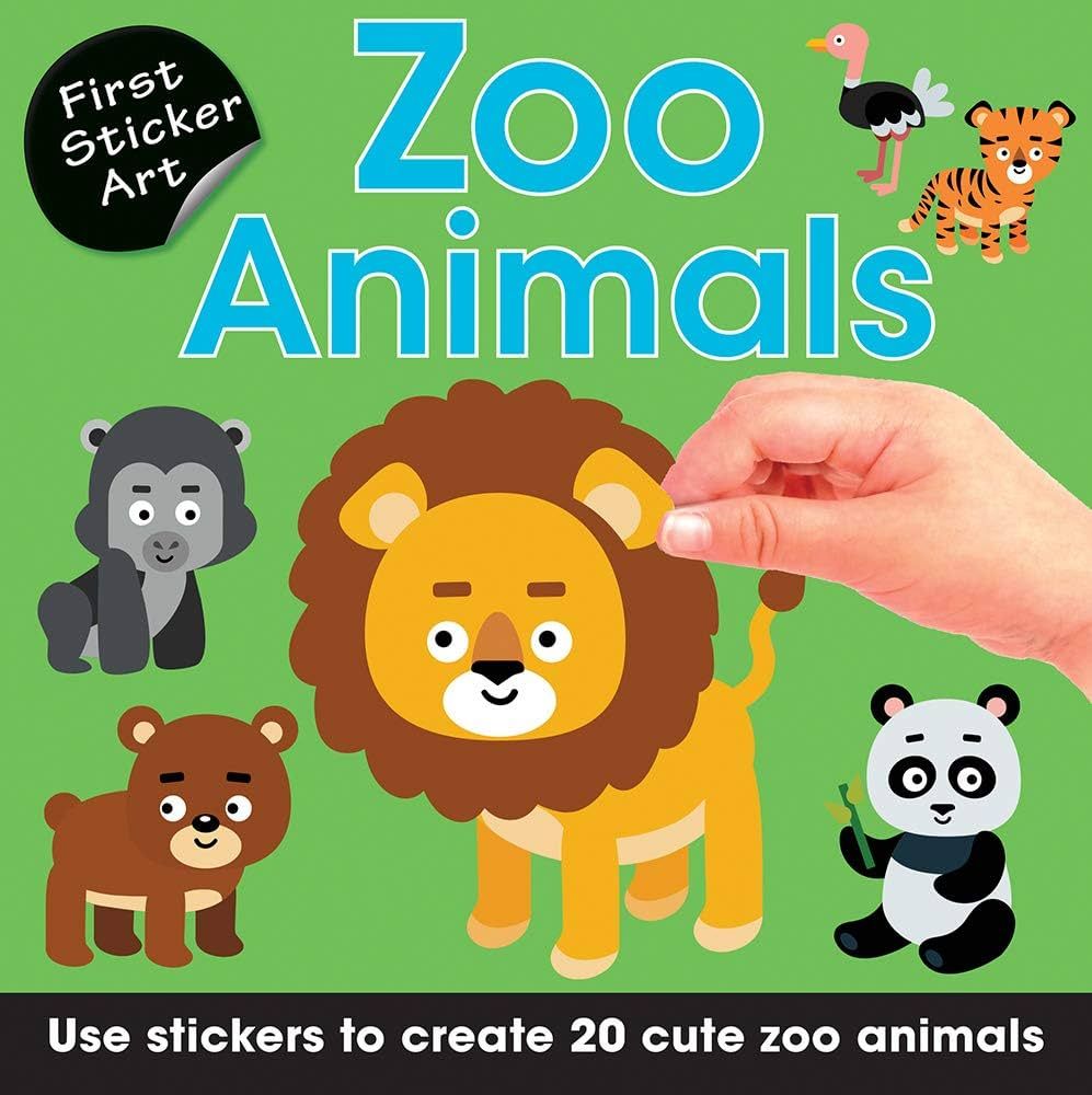 First Sticker Art: Zoo Animals: Color By Stickers for Kids, Make 20 Animal Pictures! (Independent... | Amazon (US)