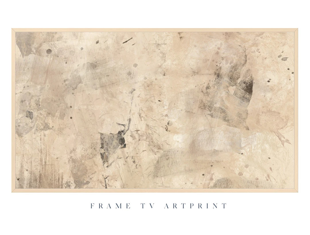 Samsung Frame TV Art File antique Warm Abstract Modern Texture Neutral Scribble Farmhouse Minimal... | Etsy (US)