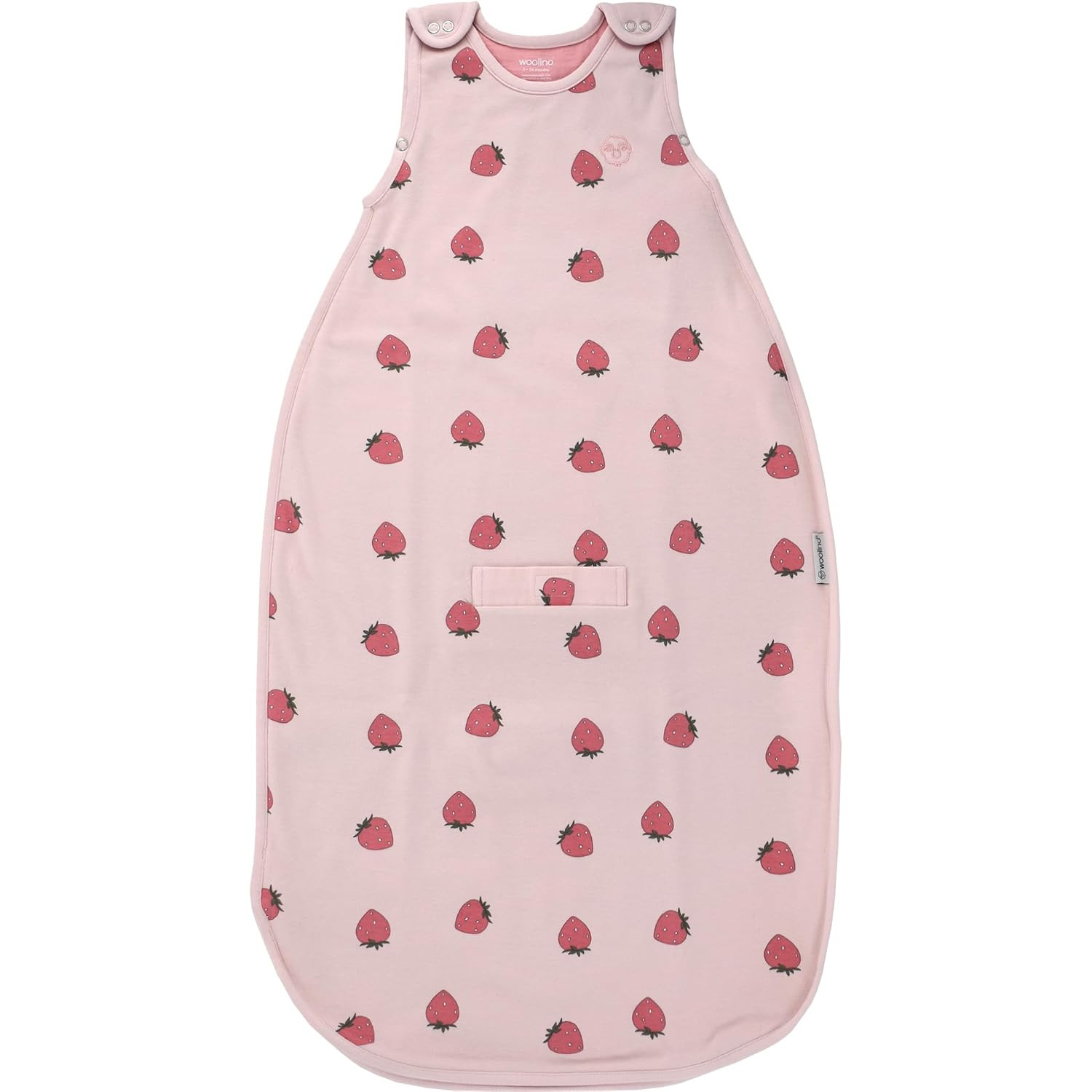 Woolino 4 Season Ultimate Baby Sleep Sack, Merino Wool Baby Sleeping Bag, Organic Cotton Outer, Adjustable 2-24 Months Size Fits Infants & Toddlers - Strawberry | Amazon (US)
