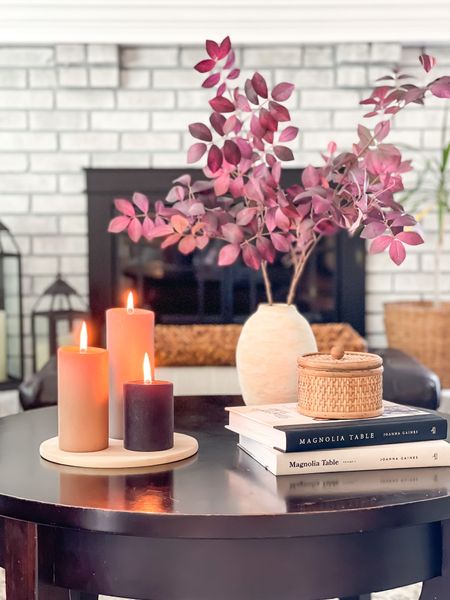 Fall inspired coffee table styling. Home decor ideas, living room decor, cozy decor, home interiors.

#LTKSeasonal #LTKhome #LTKstyletip
