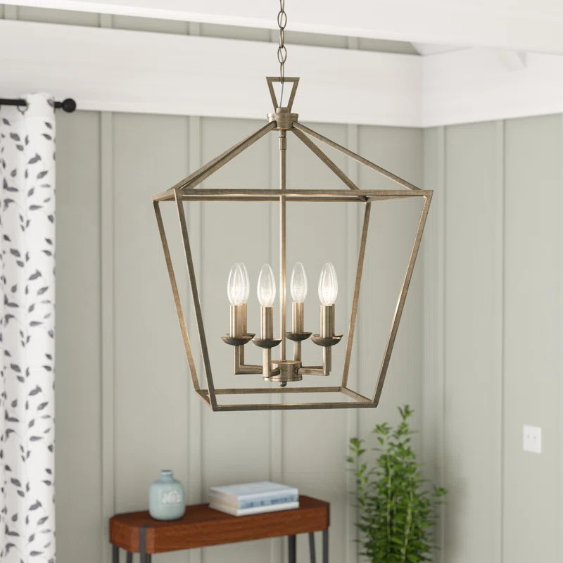 22.5" H x 16" W x 16" D Carmen 6 - Light Lantern Geometric Chandelier | Wayfair North America