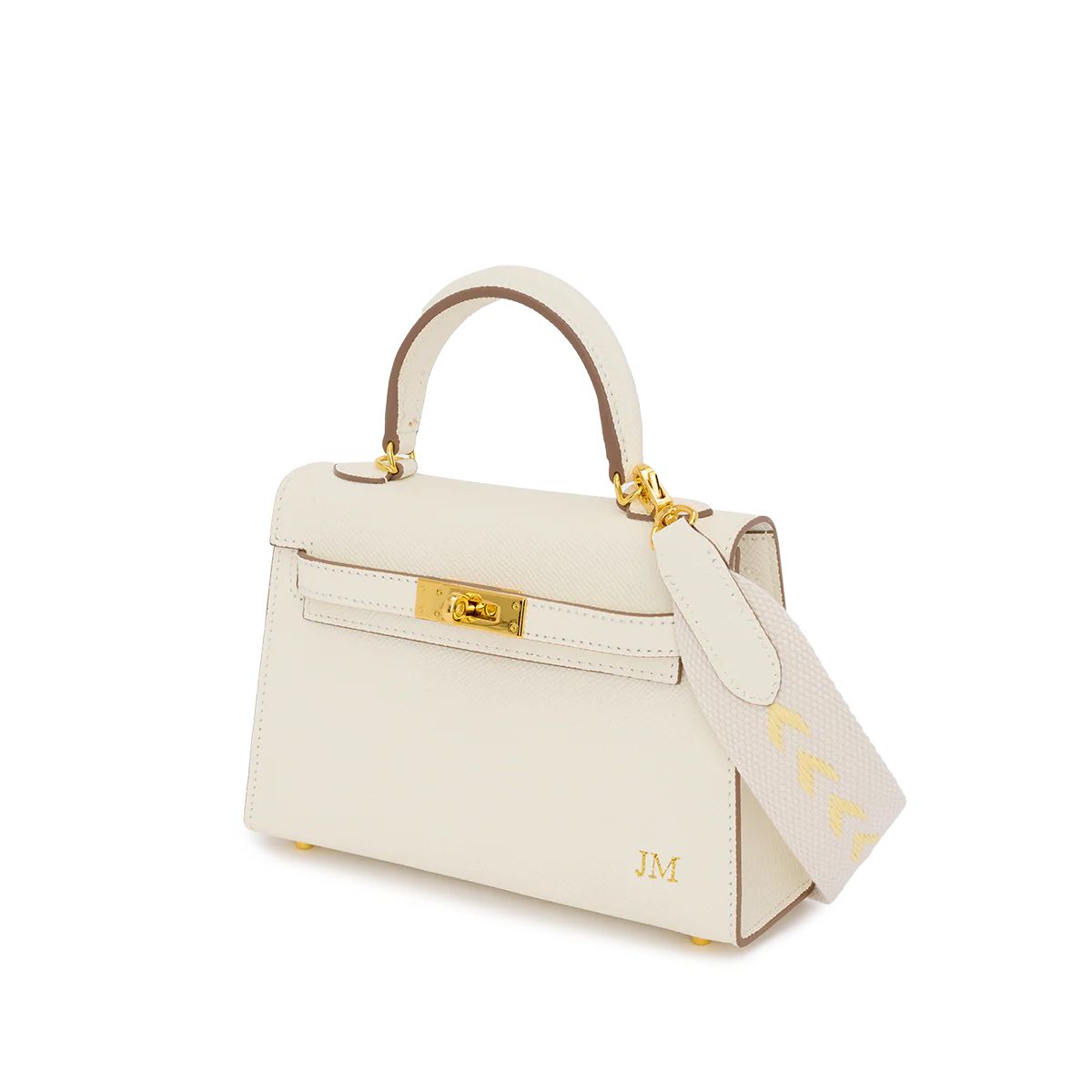 Lily & Bean Hettie Mini Bag -Snow White with Initials | Lily and Bean