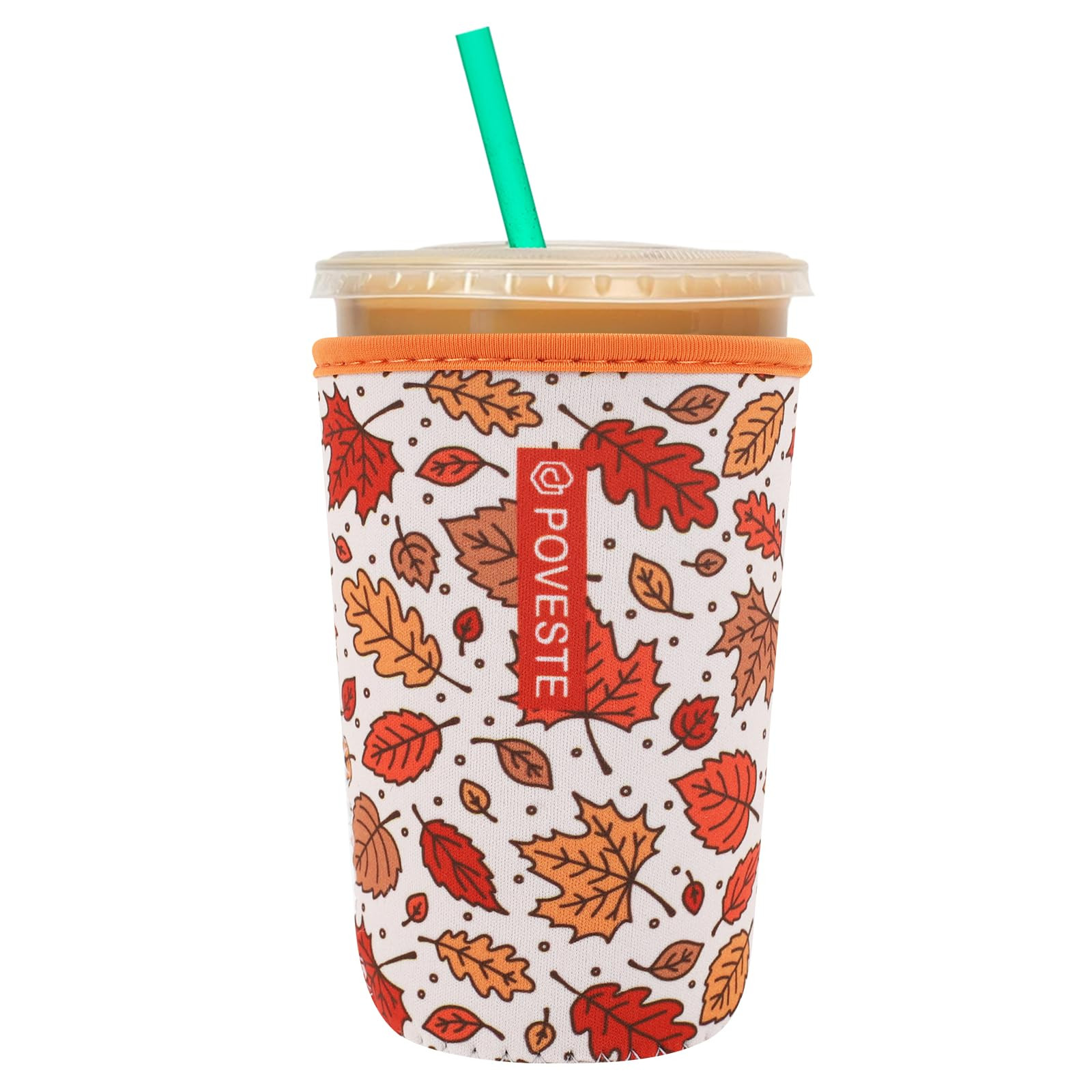 Reusable Neoprene Insulator Sleeve for Iced Coffee & Cold Soda, Coffee Sleeves for Iced & Hot Dri... | Amazon (US)