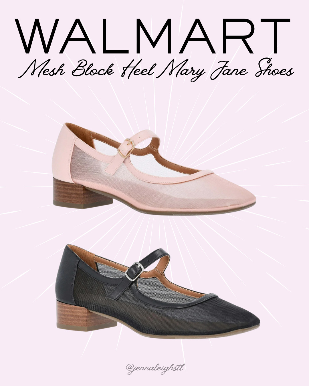 Walmart finds keep getting better. These Free Assembly mesh block heel Mary Janes are cute, comfortable, and easy to dress up or down. 

 #LTKSeasonal #LTKMidsize #LTKWorkwear