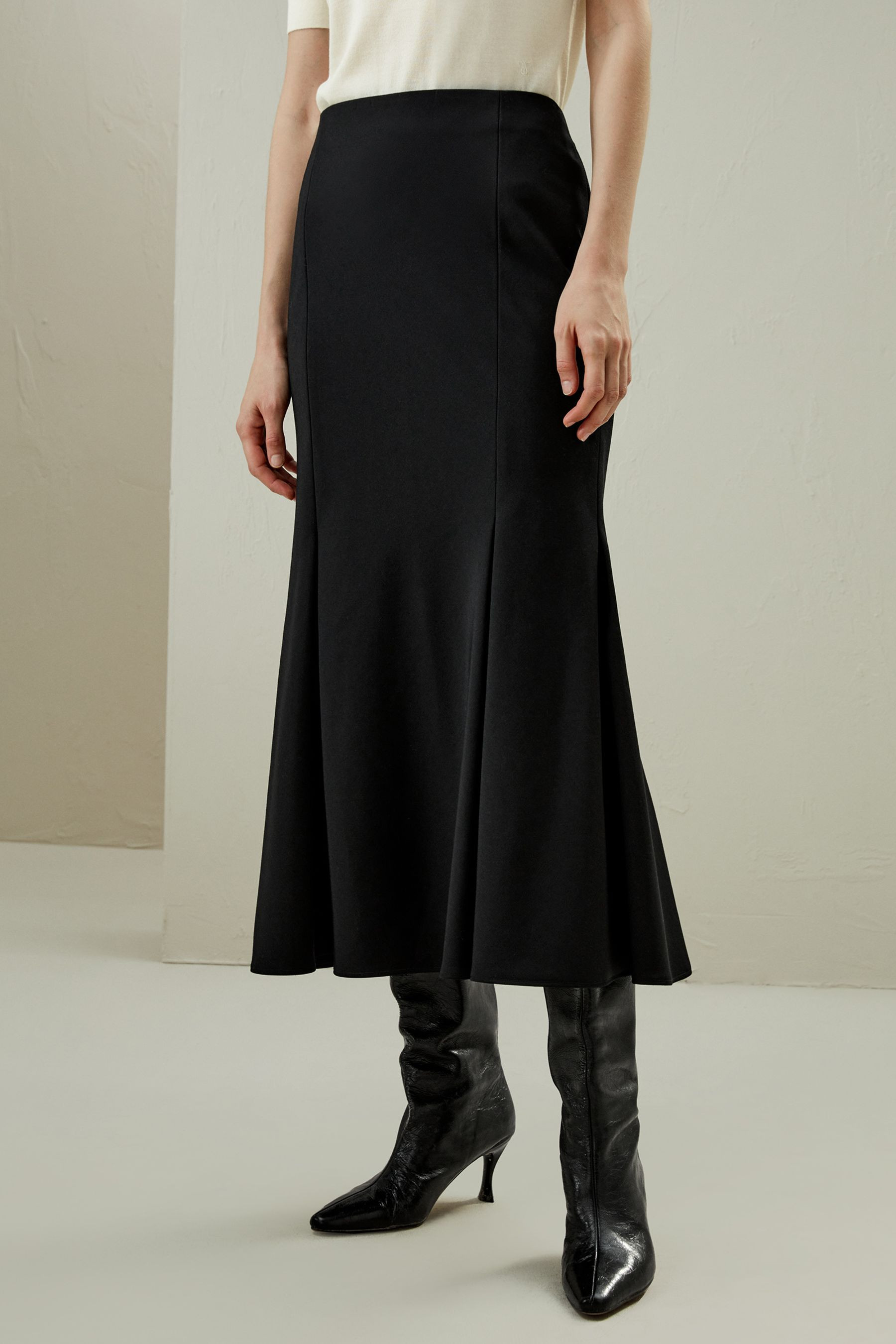 Mermaid Wool Skirt | LILYSILK