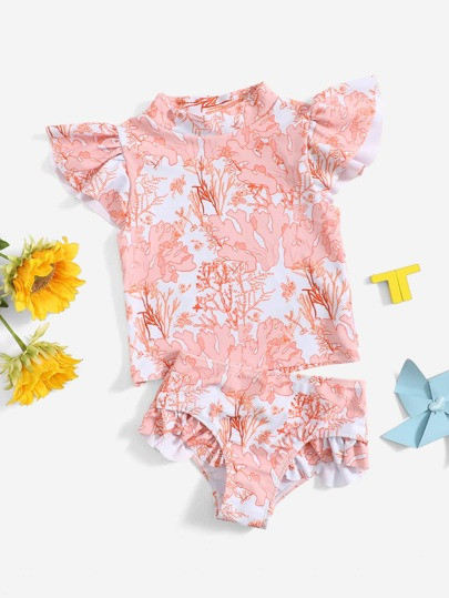 Toddler Girls Allover Print Frill Trim Bikini Swimsuit
   SKU: sk2111132321617163      
         ... | SHEIN