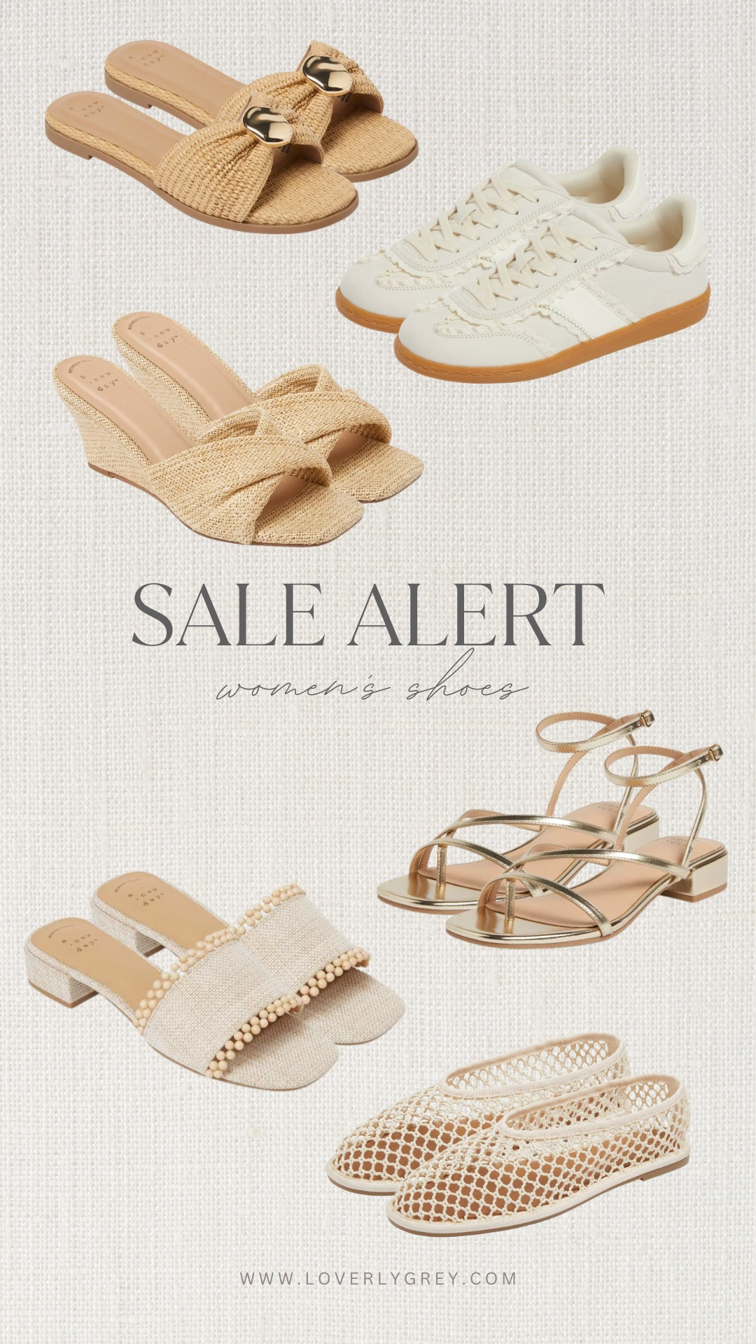 Target shoe sale alert! 40% off the cutest neutral styles! Woven slides, chic sneakers, strappy sandals & easy everyday options you’ll wear all season.
Perfect for spring outfits, travel, and everyday styling without the splurge!

loverly grey, Target shoes, Target sale, spring shoes, neutral sandals, white sneakers, everyday shoes, affordable fashion 

 #LTKSeasonal #LTKSaleAlert
