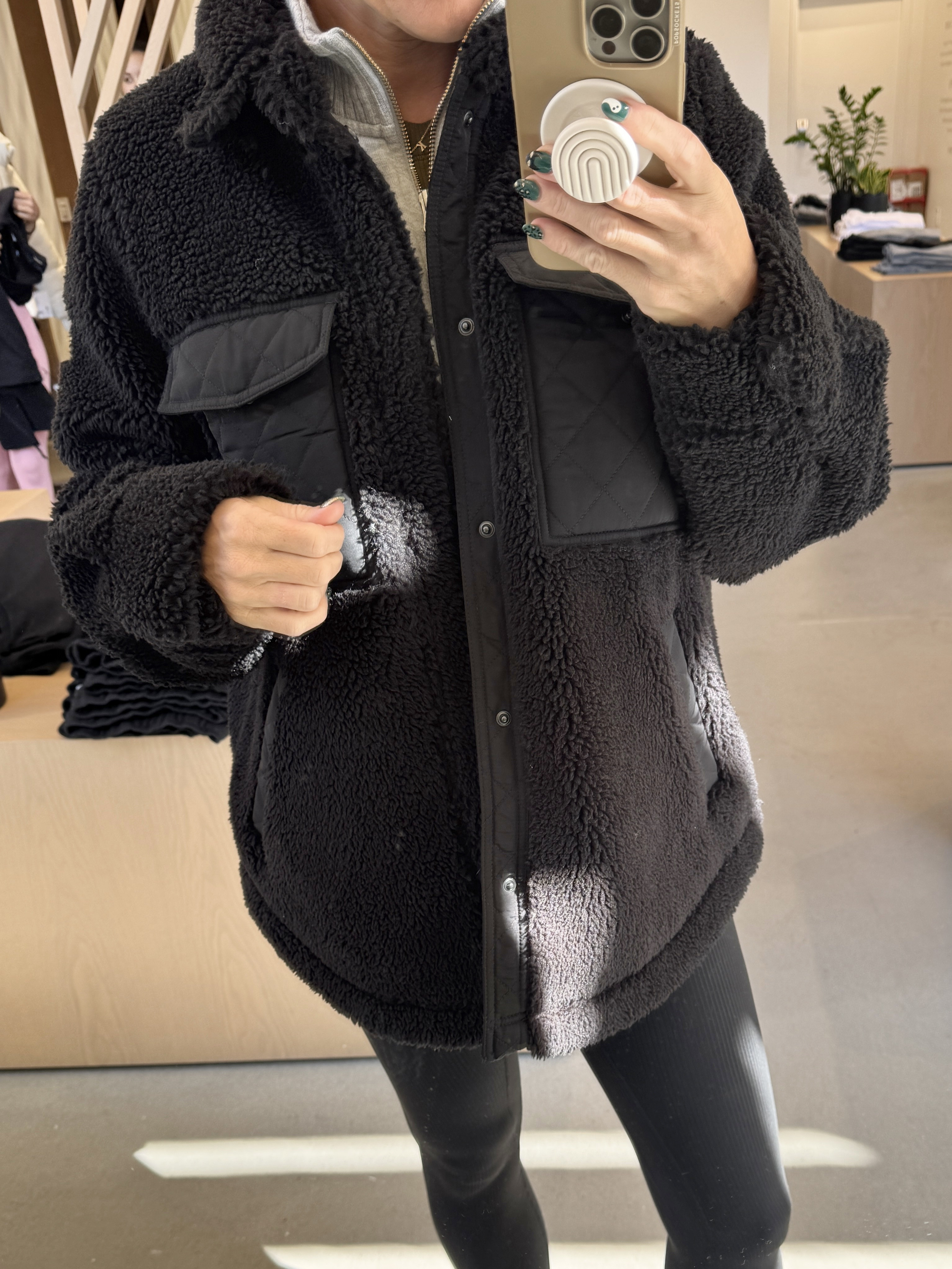 Looking for a super warm shirt jacket?  This new arrival is so cozy, love the fleece feel with the quilted nylon pockets.  

#jackets #shirtjacket #winterjacket #falljacket #giftsforher



#LTKGiftGuide #LTKSeasonal #LTKActive