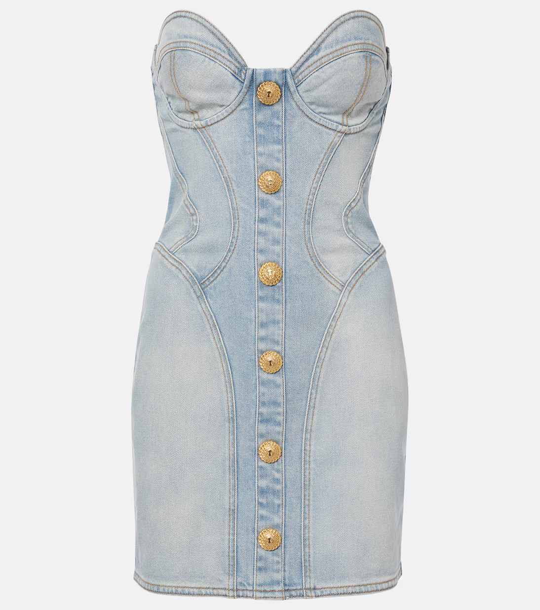 Denim bustier dress | Mytheresa (INTL)