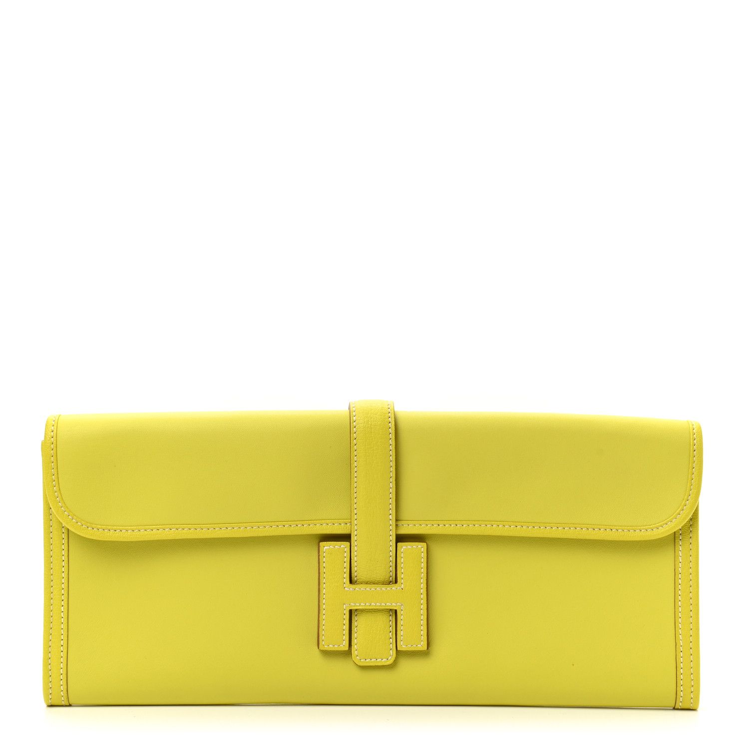 HERMES

Swift Jige Elan 35 Clutch Lime | Fashionphile