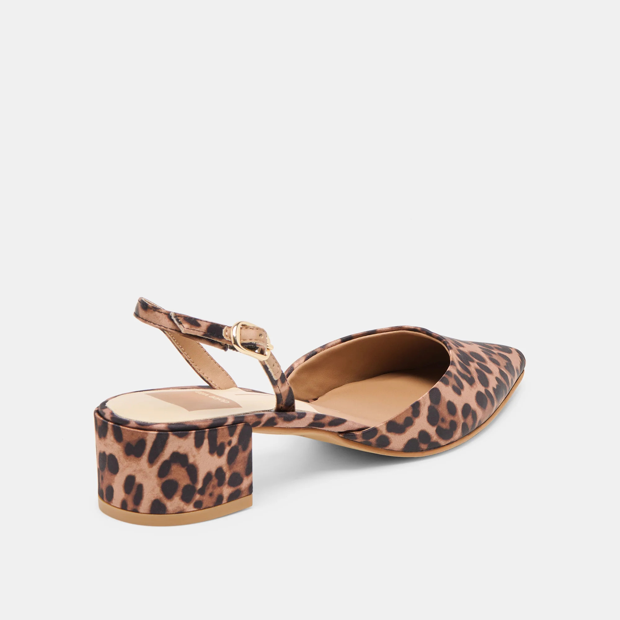 Carel Heels Dk Leopard Satin | DolceVita.com