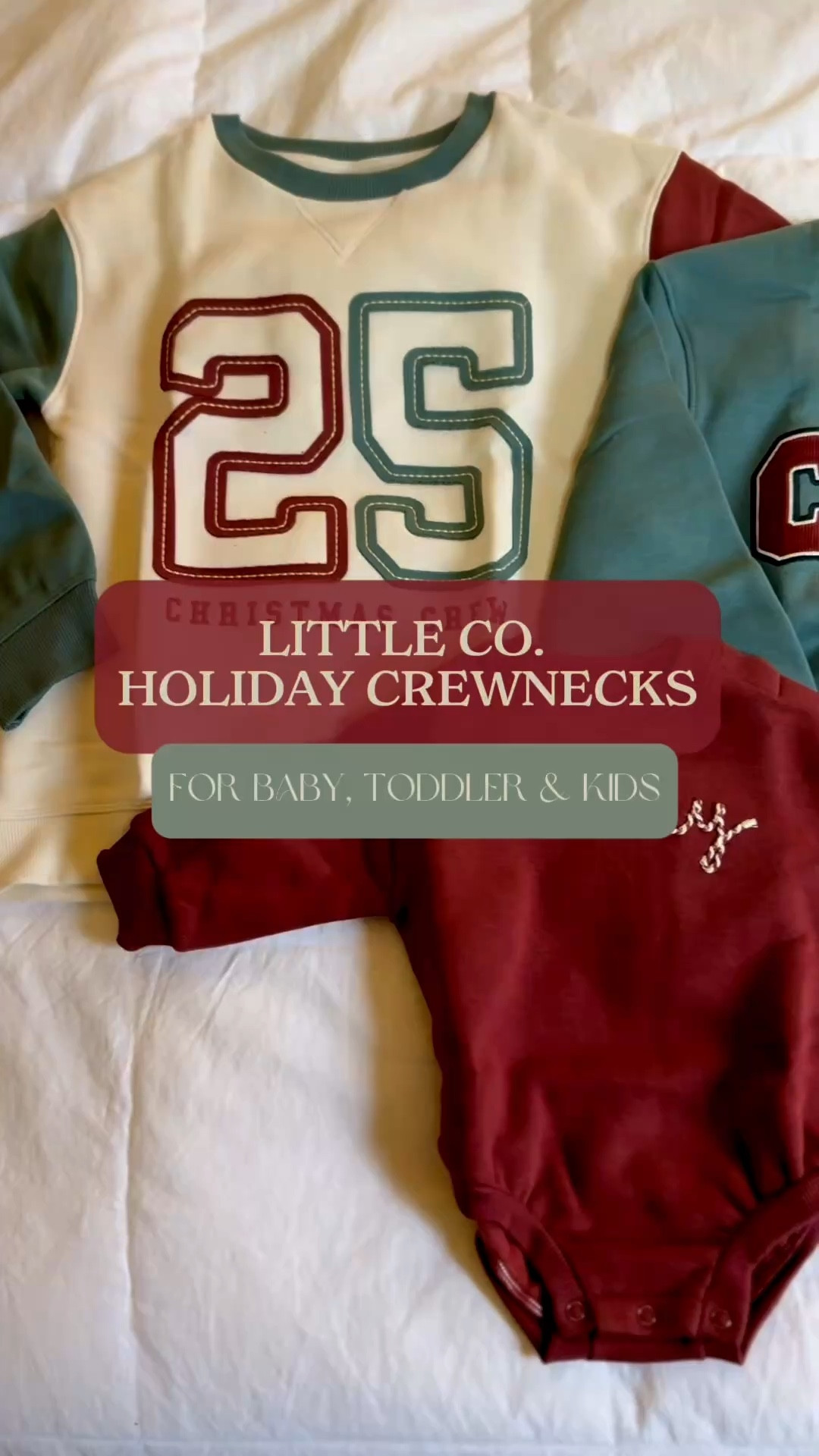 These adorable holiday crewnecks were a must for my 3 boys (baby, toddler, & big kid!) — they coordinate without totally matching, which is exactly my vibe 😍 Perfect for our casual Christmas Day and our late-night getaway flight to Florida ✈️🏝️

Little Co. by Lauren Conrad has the sweetest pieces this season — joggers and rompers for the baby, cozy sweaters, and I’m grabbing a couple button-downs for the big boys for a dressier look at the school Christmas concert 🎄 Gotta spend that Kohl’s Cash while the early Black Friday deals are this good!

Prices start at $11.90 with code GOSHOP15, plus earn $15 Kohl’s Cash for every $50 spent! 🛍️
@littleco #kohls #kohlspartner 

#LTKKids #LTKBaby #LTKHoliday