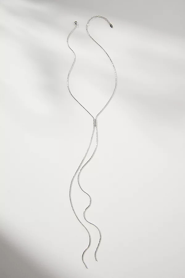 Mini Crystal Lariat Necklace | Anthropologie (US)