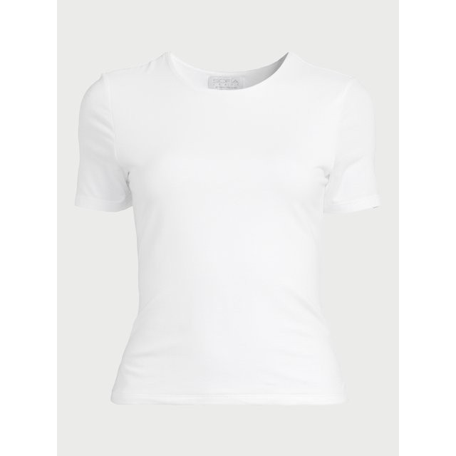 Sofia Jeans Women's High Neck Tee with Short Sleeves, Sizes XS-3XL | Walmart (US)