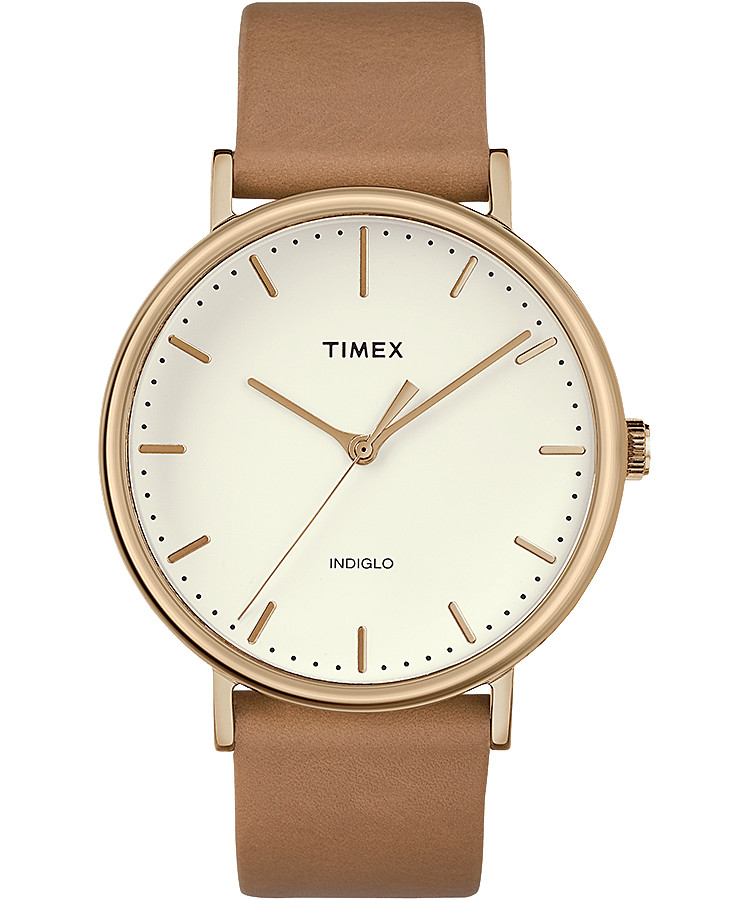Fairfield 41mm Leather Watch | Timex | Timex