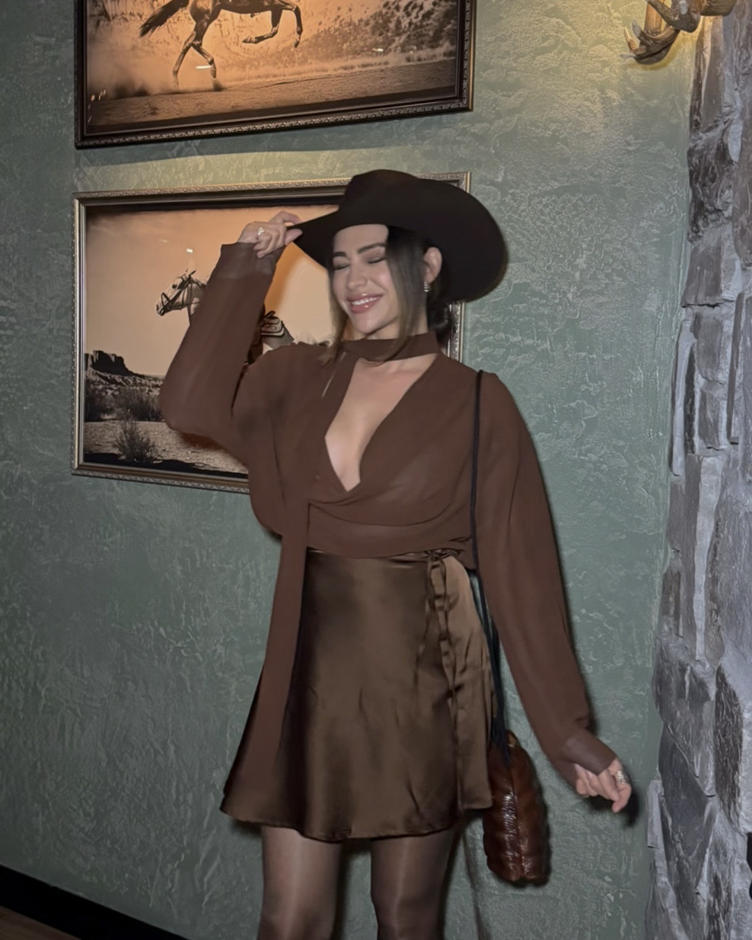 Fancy Cowgirl Holiday is what I call this look! I can’t believe I found this shirt and skirt on SHEIN for under $13 a piece….. they are so versatile. I got a medium in the top and large bottom but def could have sized down. Also these brown tights are so comfortable and the best quality I’ve ever owned ! 

#LTKMidsize #LTKFindsUnder50 #LTKootd