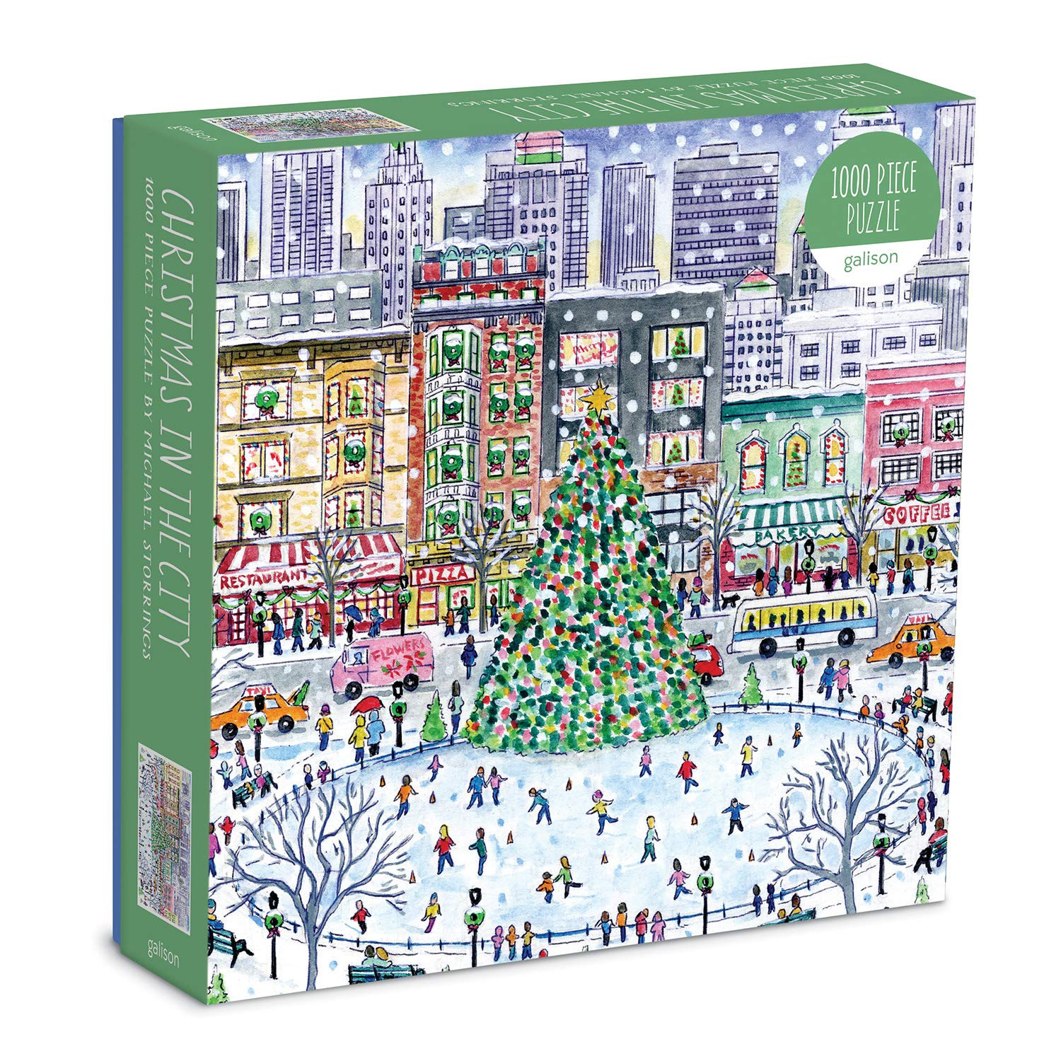 Galison Michael Storrings Christmas in The City Puzzle, 1000 Pieces, 27” x 20” – Difficult ... | Amazon (US)