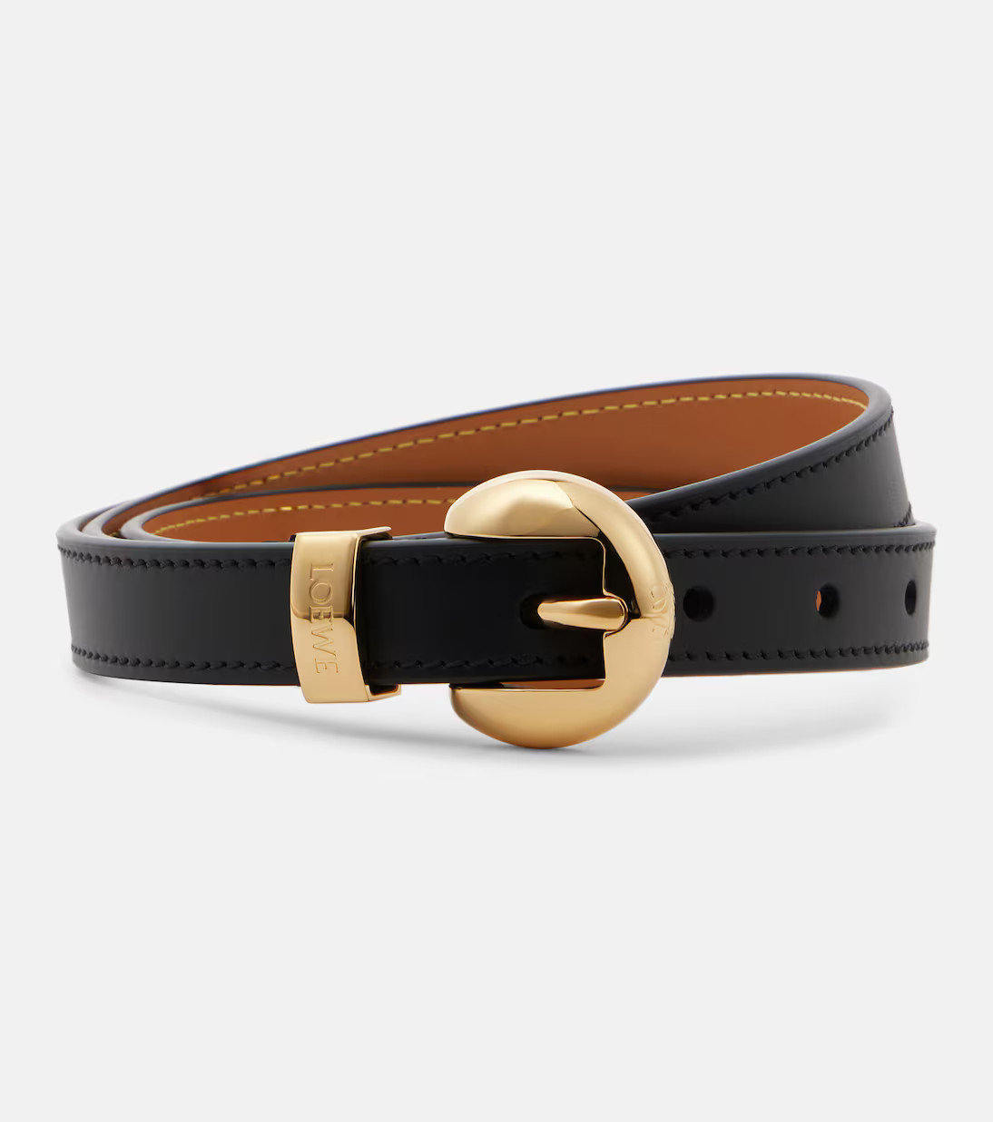 Pebble leather belt | Mytheresa (UK)