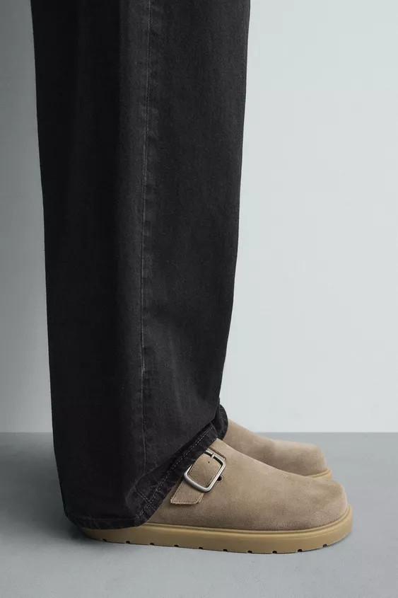 LEDER-CLOG MIT SCHNALLE | Zara DE