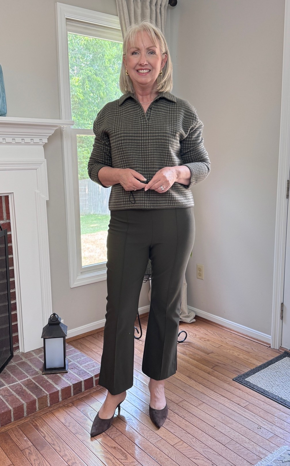 I love this Vince sweater in person even more than I thought I would. It runs small so size up. I also sized up in these pants and they fit well and are comfortable.

#LTKSaleAlert #LTKMidsize #LTKOver40