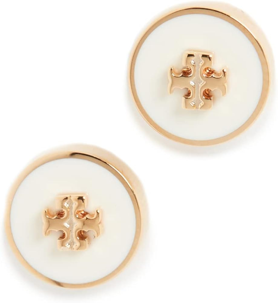 Tory Burch Women's Kira Enamel Circle Stud Earrings | Amazon (US)