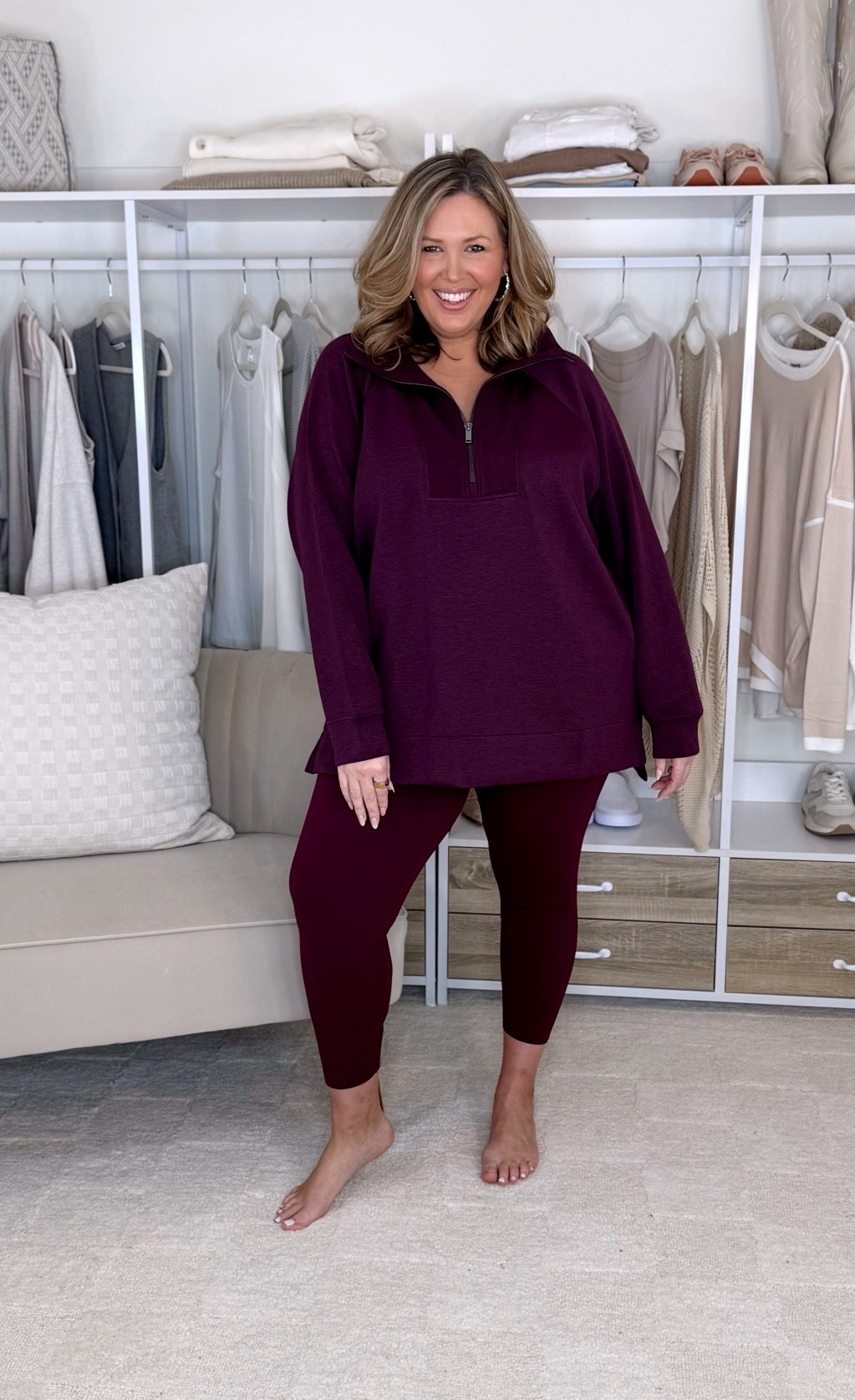Majority of these pieces are on sale!!! I’m 5’8 plus size 18/20/2X 42DD
👉HALF ZIP TUNIC - I like to size up for length, I wear 3X
👉BOOTY BOOST LEGGINGS - true to size, I wear 2X!

Plus size fashion, spanx finds, midsize fashion, comfy casual, matching set, sale alert, mom style

#LTKPlusSize #LTKMidsize #LTKSaleAlert