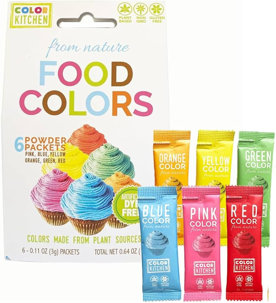 Color Kitchen Food Coloring Vibrant 6 Pack – Plant-based Colors | Artificial Dye-free | Gluten-... | Amazon (US)