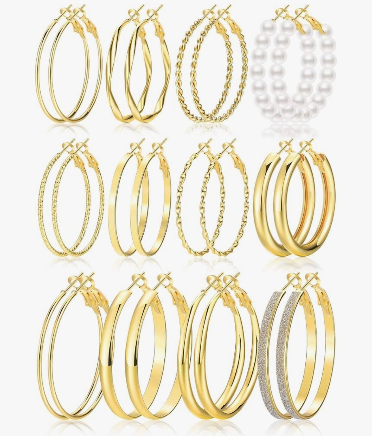 Multiple hoop earrings- affordable

#LTKMothersDay #LTKgrwm #LTKootd