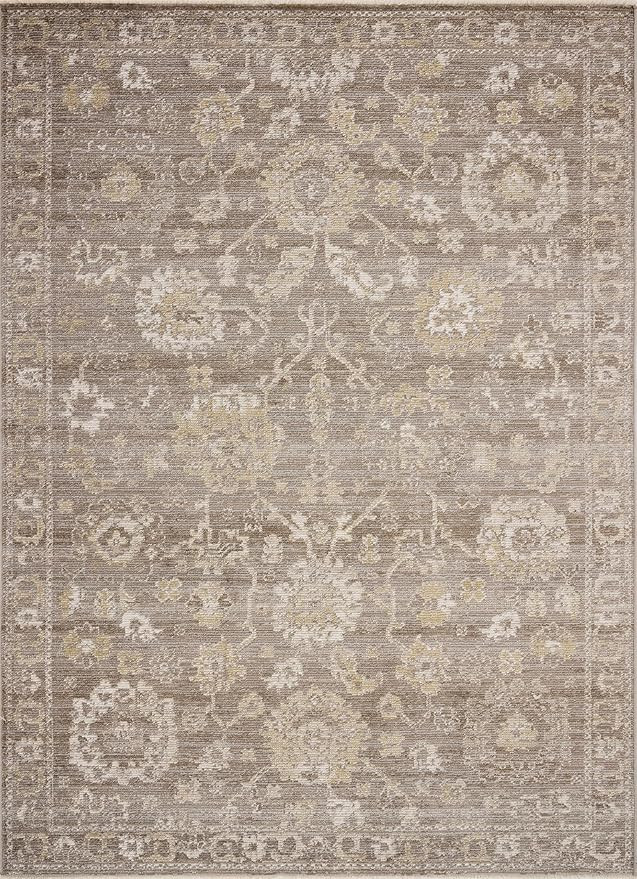 Loloi Magnolia Home by Joanna Gaines Pace Collection PAC-03 Taupe/Wheat 7'-10" x 10' Area Rug | Amazon (US)