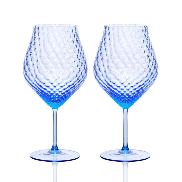 Phoebe Cobalt Universal Wine Glasses | Caskata