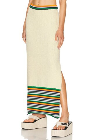 Christopher John Rogers Pencil Skirt in Cream | FWRD 