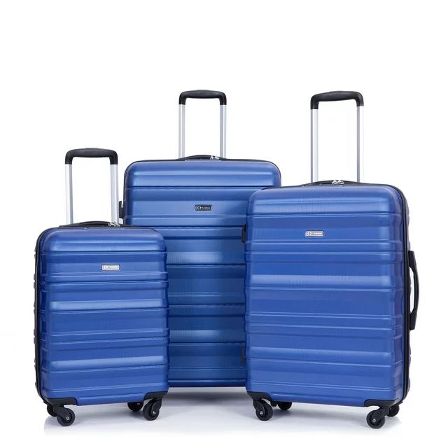 Tripcomp Hardside Luggage Set 3-Piece Set(21/25/29) Lightweight Suitcase 4-Wheeled Suitcase Set(B... | Walmart (US)