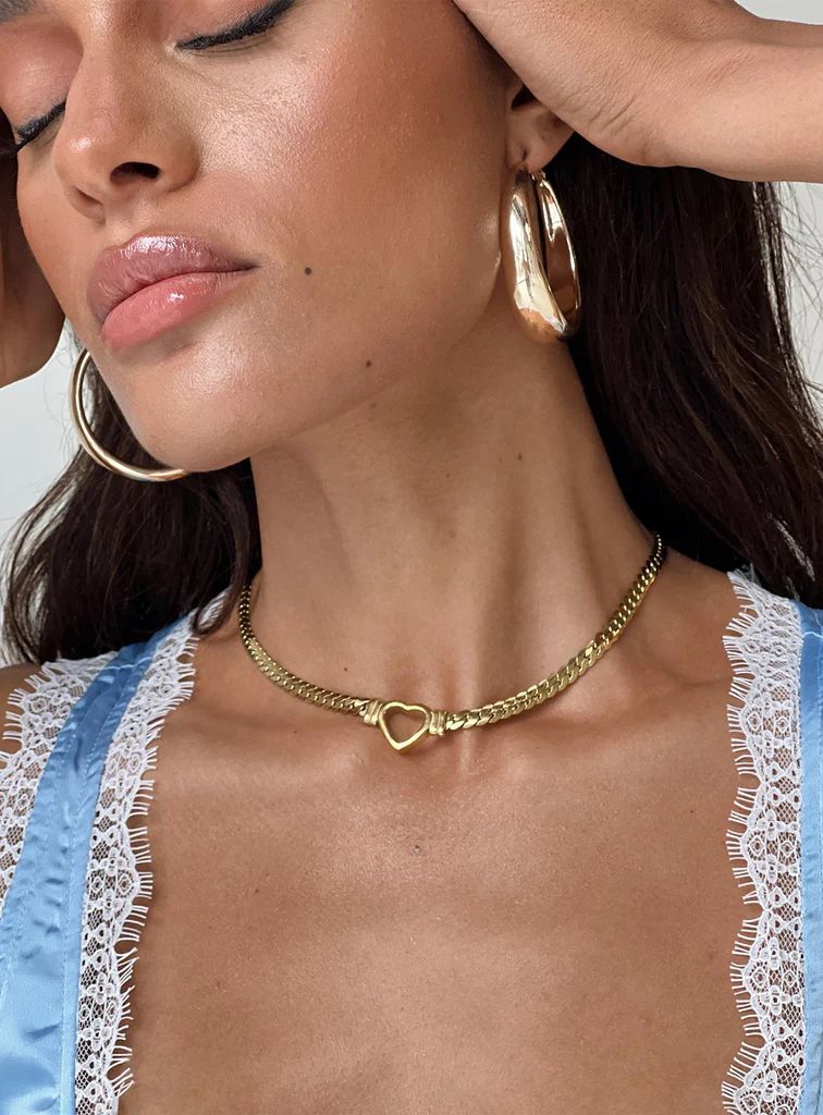 Power To Her Necklace Gold | Princess Polly US