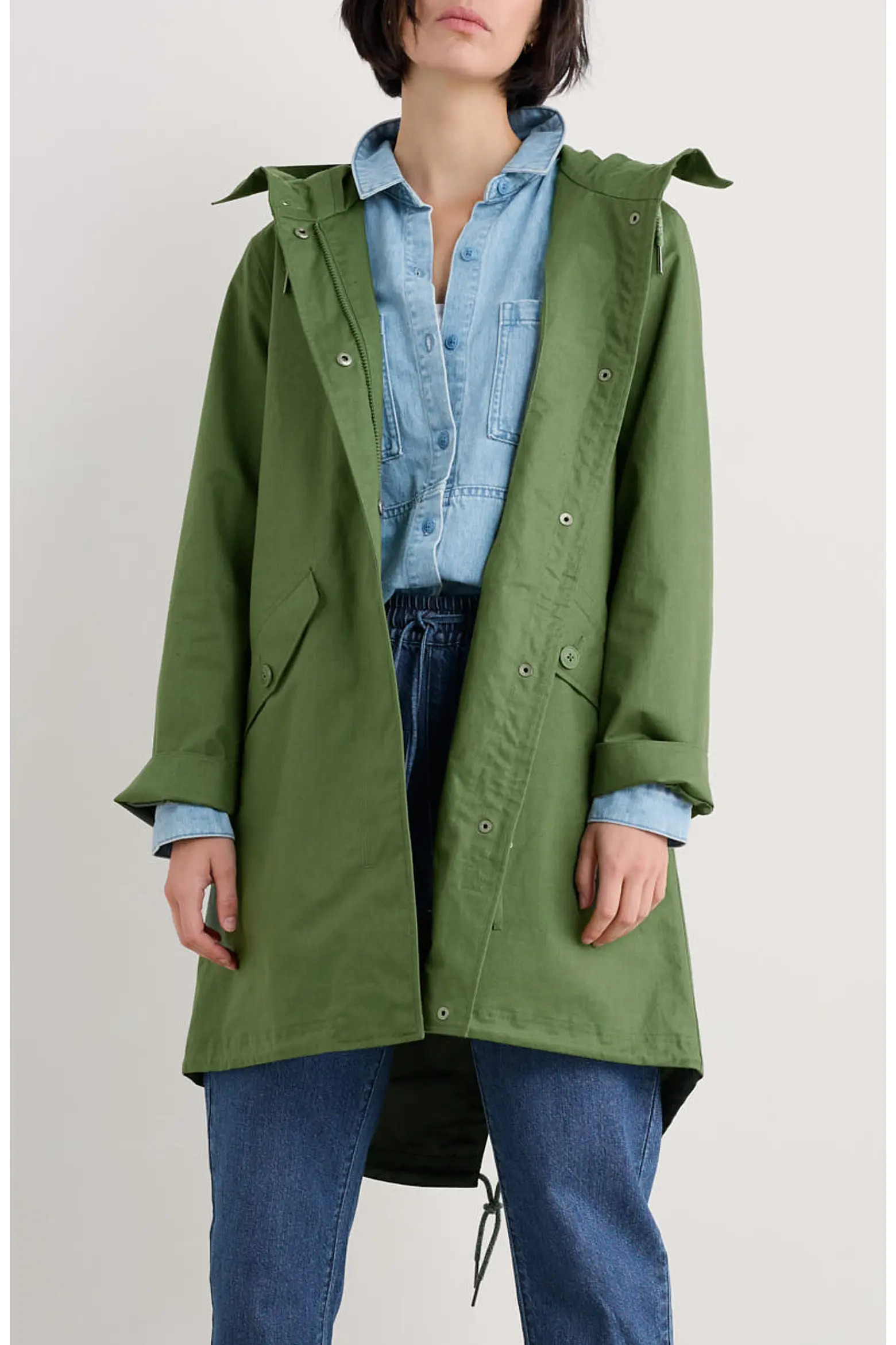 Seafaring Waterproof Linen & Cotton Hooded Coat (Women) | Nordstrom | Nordstrom