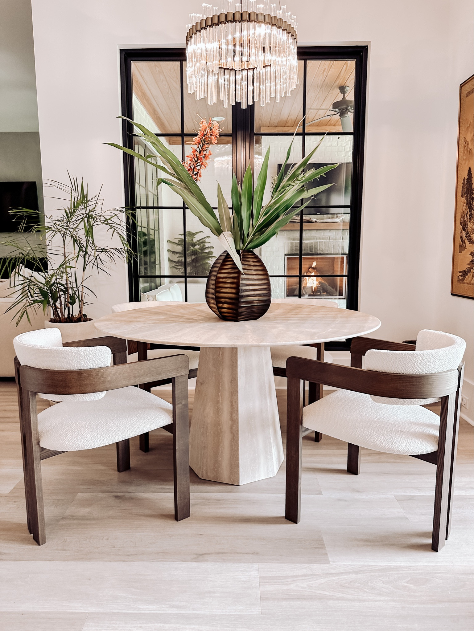 Breakfast nook dining table chairs vases #arhaus #cb2 

#LTKFind #LTKhome