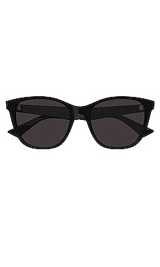 Bottega Veneta Classic Ribbon Cat Eye Sunglasses in Black from Revolve.com | Revolve Clothing (Global)